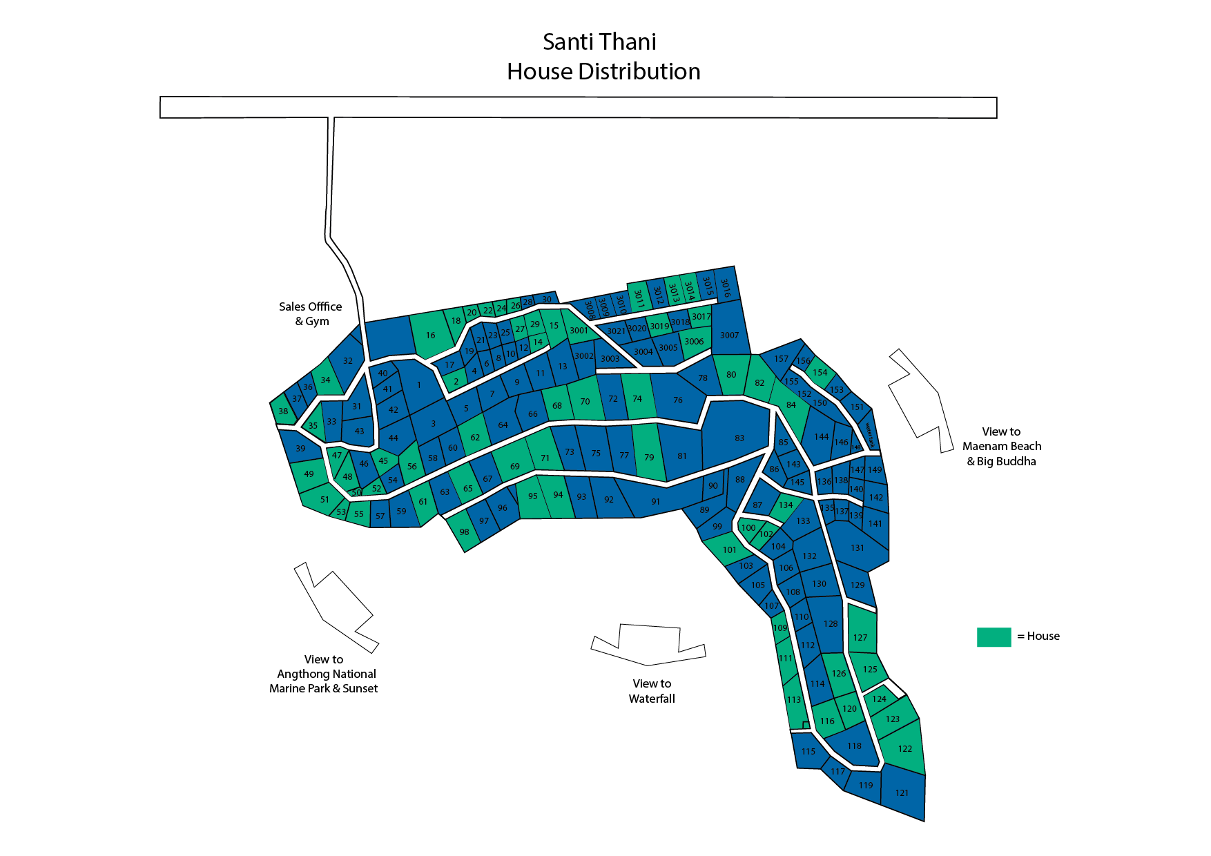 Map of Santi Thani property estates
